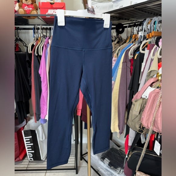 151. Lululemon Align Super High-Rise Crop 21" True Navy (First Release) - Picture 1 of 6